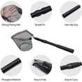 thumbnail image 2 of SAN LIKE Fishing Net Fish Landing Nets Collapsible Telescopic Sturdy Pole Handle for Saltwater Freshwater Extending to 36/43/71/98inches, 2 of 6