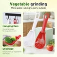 thumbnail image 6 of ABCISI Multifunctional Kitchen Cooking Spoon, 2025 New Multipurpose Grinding Spoon Strainer Spatula Cooking Spoon, Silicone Slotted Spoons for Cooking Serving All-In-One Kitchen Utensils (3 Colors), 6 of 6
