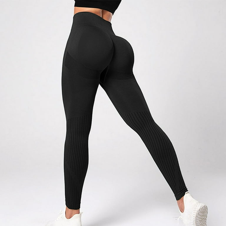 YUHAOTIN Yoga Pants with Pockets for Women Flare Women'S Seamless High  Waist Lifting Slim Fit Breathable Sports Yoga Fitness Trousers Leggings for