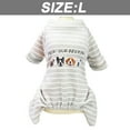 thumbnail image 2 of Pijamas para perros pequeños, niños, niñas, cachorros, ropa para perros de 4 patas, mono cálido de invierno, ropa para perros de compañía, hombres y mujeres (gris) L, 2 of 7