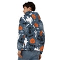 thumbnail image 4 of Kdxio Halloween Print Men Hoodies Casual Hoodies for Men with Zip Pockets Full Zip Long Sleeve Sweatshirt Sports Hooded Jacket-X-Large, 4 of 5
