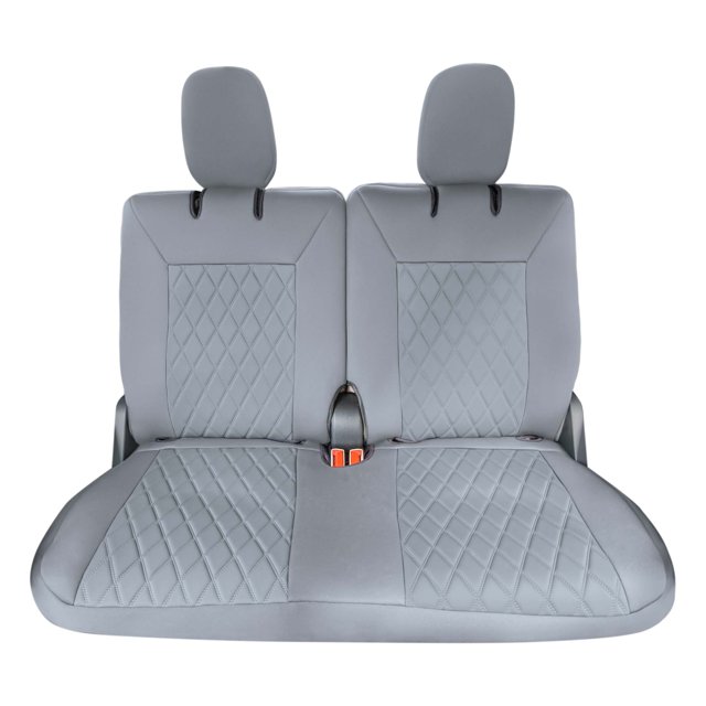 For 2020-2024 Ford Explorer Base FH Group Neoprene Custom Fit Car Seat Covers Water Resistant - Rear Set Solid Gray