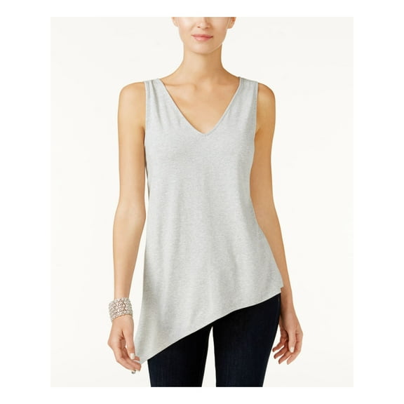 INC $45 Womens New 9311 Gray Sleeveless V Neck Casual Top M B B