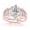 Rose Gold, variant on 1.58 Carat GIA Certified Marquise Cut Baguette & Round Brilliant Diamond Engagement Ring & Wedding Band Set (I-J Color VS1-VS2 Clarity) Yellow Gold Lab Grown Diamond Size: