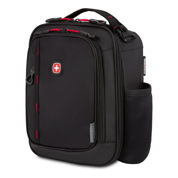 Lonchera aislante SwissGear, negra y roja, con capacidad de 5,5 litros