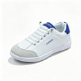 thumbnail image 7 of HEWUQI Women Minimalist Barefoot Canvas Sneaker Cushion Arch Support Non Slip Casual Shoe Low Top Slip on Solid Color Walking Shoes Blue Size 5.5, 7 of 7