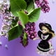 thumbnail image 4 of MagiDeal 8 '' Victoria Style Girl Doll Muñecas de para decoración púrpura Sunnimix Muñeca de porcelana victoriana, 4 of 8