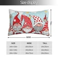 thumbnail image 2 of Salouo Christmas Pattern Pillow Cases,1PC Pillow Covers with Envelope Closure Decorative Pillow Case for Bed Couch,Pillows Not Included-14"x20", 2 of 6