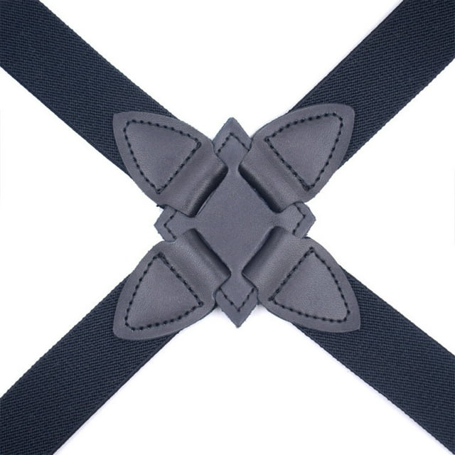 serony Polyester Hommes Femmes Attelle de Remplacement à la Mode Portable Élégante Ajustable Élastique avec 2 Clips Bleu