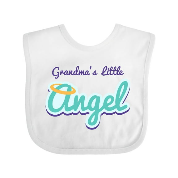 Inktastic Grandma's Little Angel Boys or Girls Baby Bib
