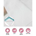 thumbnail image 6 of Aqua Blue Geometric Kitchen Dish Towels for Drying Dishes Set of 4, Modern White Stripe Distortion Art Waffle Weave Microfiber Hand Tea Bathroom Towels Quick Dry & Absorbent Towel 15.7x23.6, 6 of 7