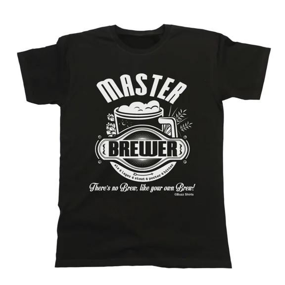 Master Brewer Mens Cotton T-Shirt Eco Friendly Christmas Gift Father