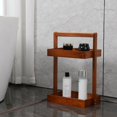 thumbnail image 4 of Shower Caddy Corner Utoplike, madera de teca, 2 niveles, 4 of 8