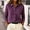 Purple, variant on Coat for Women Fashion Collar Solid Color Loose Winter Button Warm Thin Long Sleeved Sweater Jacket S-2XL