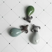 Godderr Water Buffalo Decoration Porcelain Water Buffalo Tea Pet Table Decor Kung Tea Accessory Tea Decorative Chopsticks Holder 3pcs
