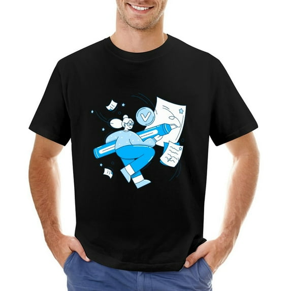 Feedback Men’s Graphic T-shirt Vintage Short Sleeve Sport Tee Black 3XL