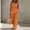 Orange, variant on IUYRTFE Women's V-Neck Sleeveless Button Front Top and Wide Leg Pants Set Casual Summer Two Piece Outfit with Pockets