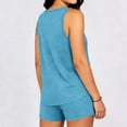 thumbnail image 7 of Matching Sets Women Clothing Casual Crew Neck Sleeveless Tank Top and Shorts with Pocket Summer 2 Piece Travel Outfits, 7 of 7