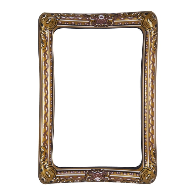 Selfie inflable Accesorios de de fotografía Decoración de Favores grandes de oro fotografía de juguete de Selfie para la perfecl Marco inflable para selfies