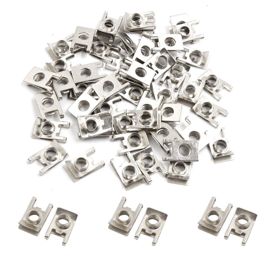 50 Pcs Metal Rivet Carpet Mud Flaps Clips Bumper Fender Fastener 7mm