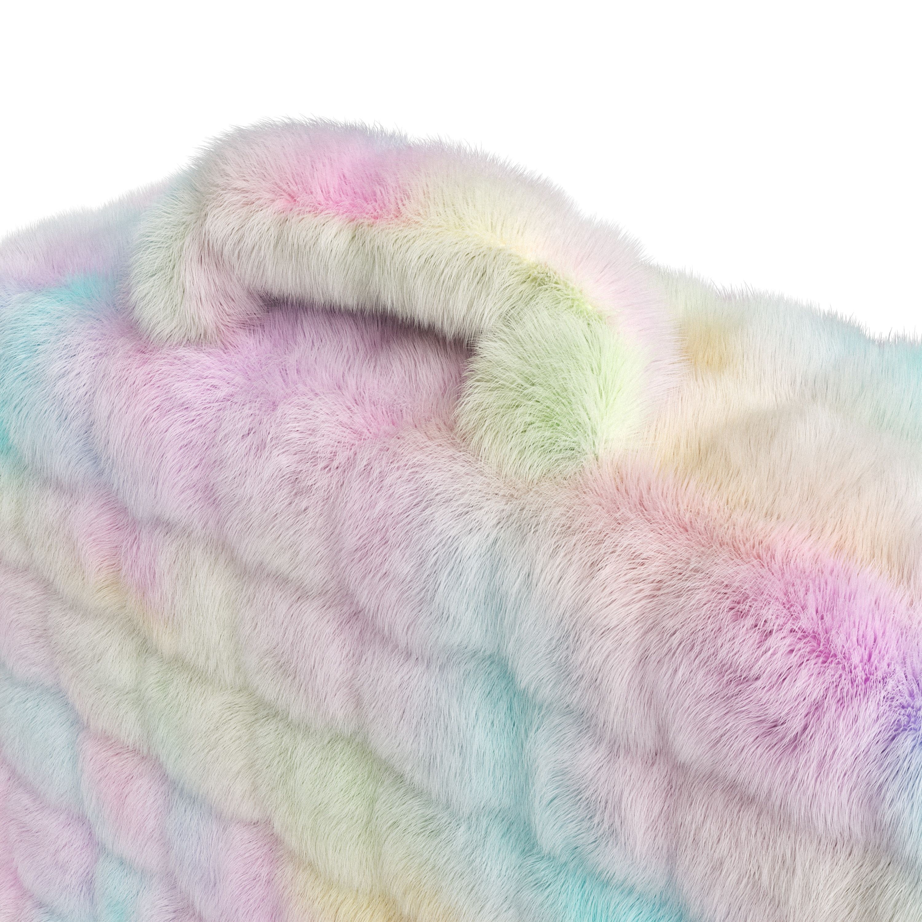 Mainstays Kids Compressed Foam Faux Fur Chair, Multicolor