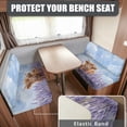 thumbnail image 2 of Yuyamidu Highland Cow RV Dinette Cushion Covers Lavender RV Couch Covers for Sofa Replacement RV Cushion Covers Set Stretchable Camper Cushion Slipcovers, 2 of 7