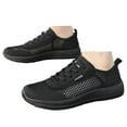 thumbnail image 3 of CAICJ98 Men Sneaker Breathable Mesh Walking Shoes Lightweight Casual Shoes Fashion Comfortable Athletic Gym Running Shoes for Men Black,9, 3 of 7