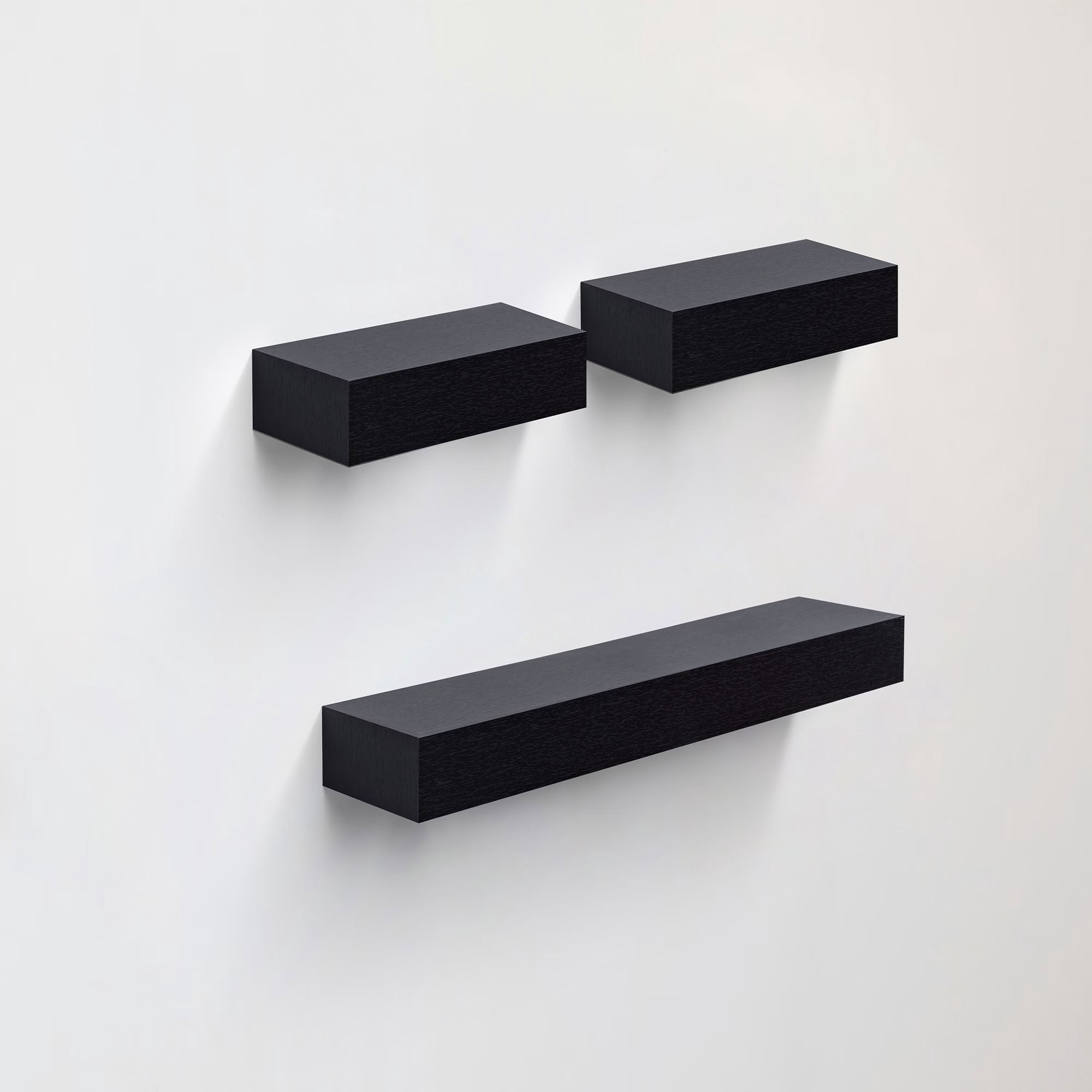 MAYEERTY 3-Piece Floating Shelves, 24" Wood Wall Mounted Display Rack with Invisible Brackets, for Bedroom, Bathroom, Living Room and Kitchen