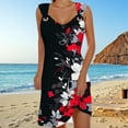 thumbnail image 2 of Women's Flowy Midi Dress Elegant Casual Summer Beach with Adjustable Straps Comfortable Stylish Feminine Outfit, 2 of 2