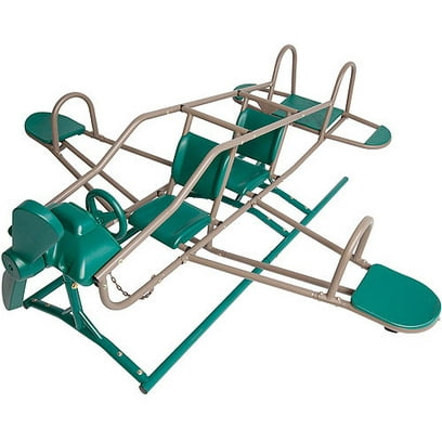 Lifetime Ace Flyer Airplane Teeter-totter with Realistic Spinning Propeller, Rugged Base