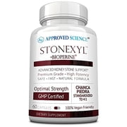 Approved Science Stonexyl - Herbal Support for Kidney Stones - 60 Capsules - Chanca Piedra - High Absorption -1 Month Supply - Vegan