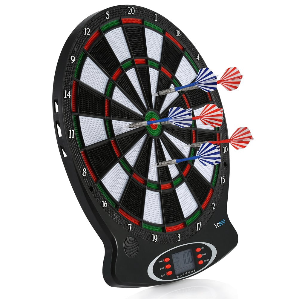 Zerodis Electronic Games, Electronic Soft Tip Dartboard LCD Display 15 Inch Target Face 6 Soft Tip Darts Target Board