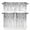 Gray, variant on Sage Green Kitchen Curtain Set, Farmhouse Sage Green White Striped Window Valance and Tiers 36" Length, Light Filtering Short Curtains Valance for Cafe Bathroom Bedroom 54"x18"