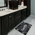 thumbnail image 5 of Ottomanson Non-Slip Rubberback Checkered 2x3 Laundry Room Rug, 26" x 35", Black, 5 of 8