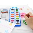 thumbnail image 2 of BAZIC Watercolor w/ Brush Semi Moist 16 Color, Non-Toxic Paint Set, 1-Pack, 2 of 5