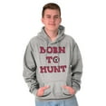 thumbnail image 5 of Born to Hunt Crosshairs Deer Buck Hoodie Sweatshirt Women Men Brisco Brands M, 5 of 6