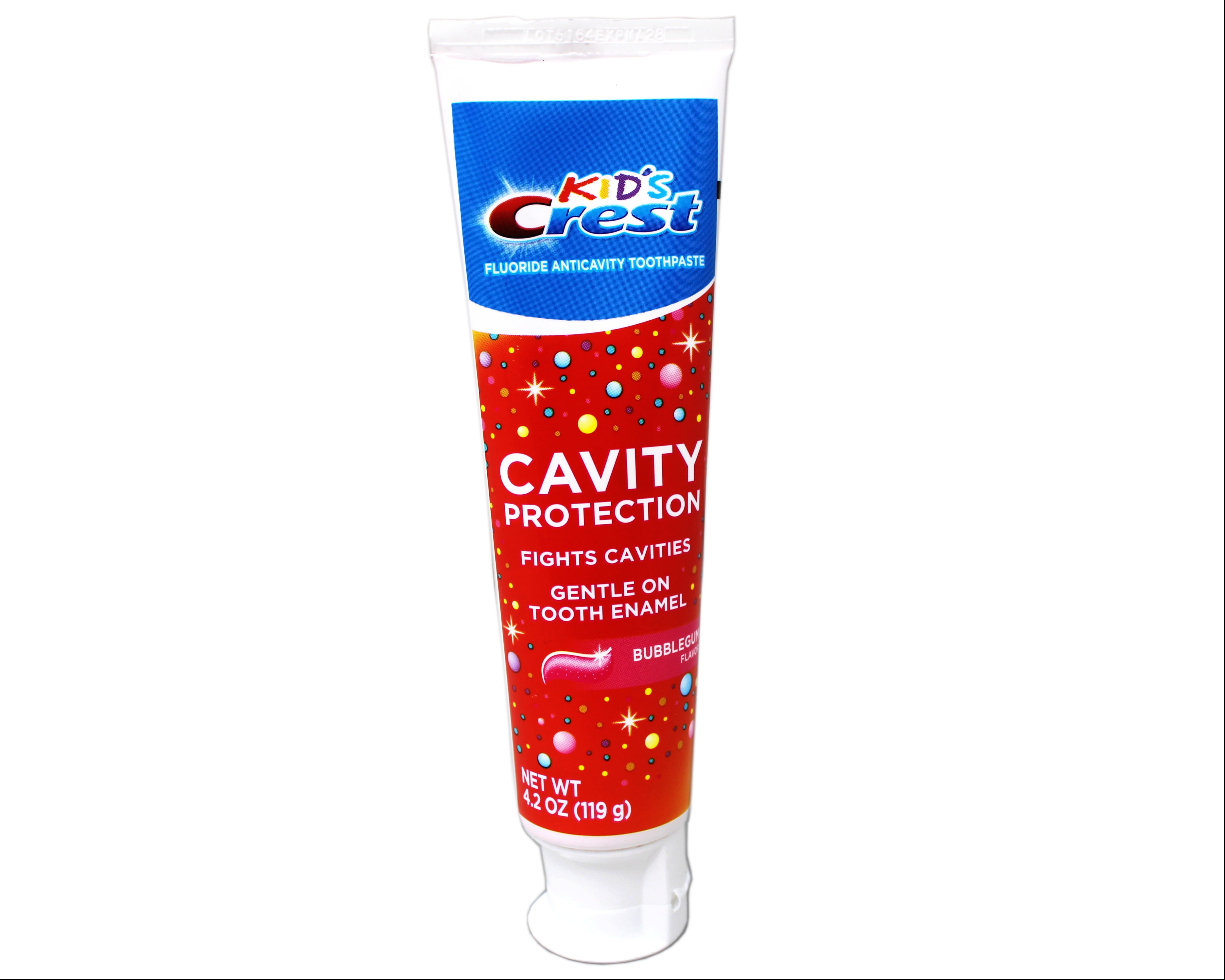 Crest Kid's Toothpaste Cavity Protection Gel Formula, Bubblegum, 4.2 Ounce - 5 Pack
