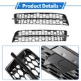 thumbnail image 4 of 1 par de rejilla de luz antiniebla frontal izquierda para Audi A4 S4 2013-2015 No.4L0807681B/4L0807682B ABS Negro, 4 of 7