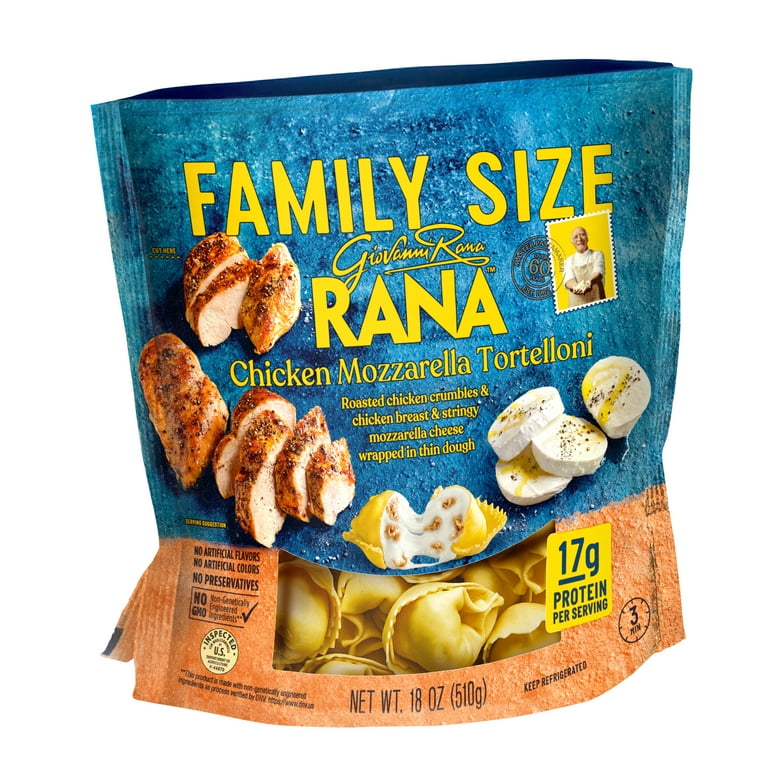 Giovanni Rana Tortelloni Chicken Mozzarella Cheese Filled Pasta