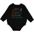 thumbnail image 2 of Inktastic Drummer Like Daddy Baby Fleece Bodysuit, 2 of 4