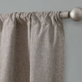 thumbnail image 3 of Mainstays Iris Linen Look 100% Blackout Curtain Panel Pair, Set of 2 Room Darkening Drapes for Bedroom, Brown, 37"W x 84"L, 3 of 5