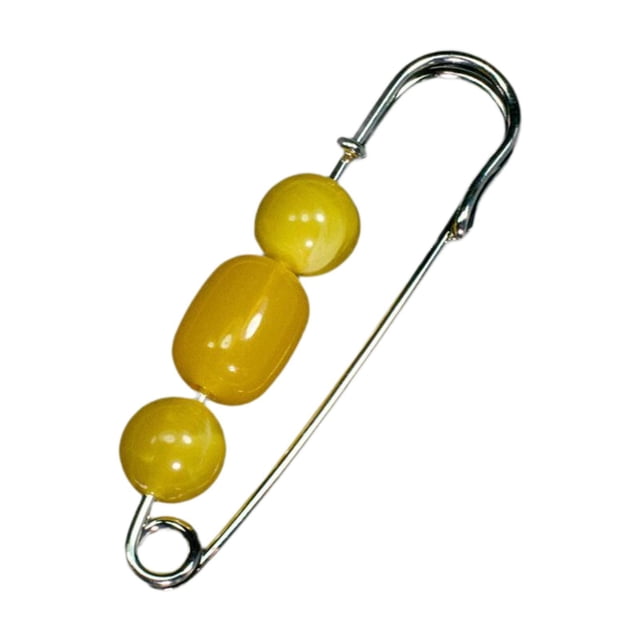 Broche pin para mujeres joyas de alfiler de solapa de lactancia para bolso encantos de vestir formal Amarillo