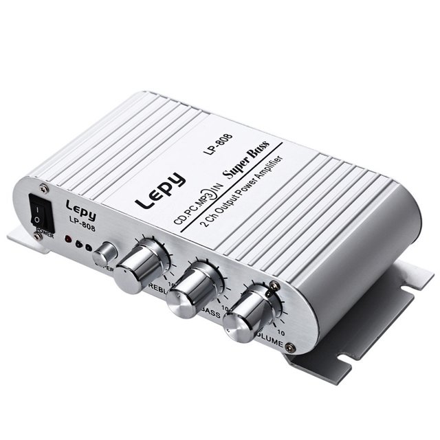 Car Motorcycle Power Amplifier HIFI Radio Audio USB Motorcycle power SD MP3 Home Amp Aluminum Shell