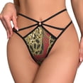 thumbnail image 2 of Baroque Chain Open Type Women's Panties Crotch Opening G-strings Thongs Lingeries Underwear, 2 of 7