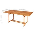 thumbnail image 2 of vidaXL Solid Wood Teak Patio Dining Set Dinner Dinette Furniture 7/9 Piece, 2 of 11