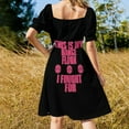 thumbnail image 3 of Robe Femme Rose et Noire Robe sexy pour Femmes Robes de Mariage pour Fêtes, 3 of 4