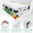 thumbnail image 4 of Quilts Twin Size Bedding Set, Black Plaid Summer Botanical Lightweight Quilted Comforter, Tropical Monstera Spring Floral Soft Bedspread Coverlet with Pillow Covers for All Season, 68" x 86", 4 of 9