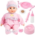 thumbnail image 1 of 16 Inch Baby Doll, YCFUN Dolls Toy Set Baby Girl Toys for 2 Year Old, Pretend Play Preschool Toys Gift for Toddlers, 1 of 5