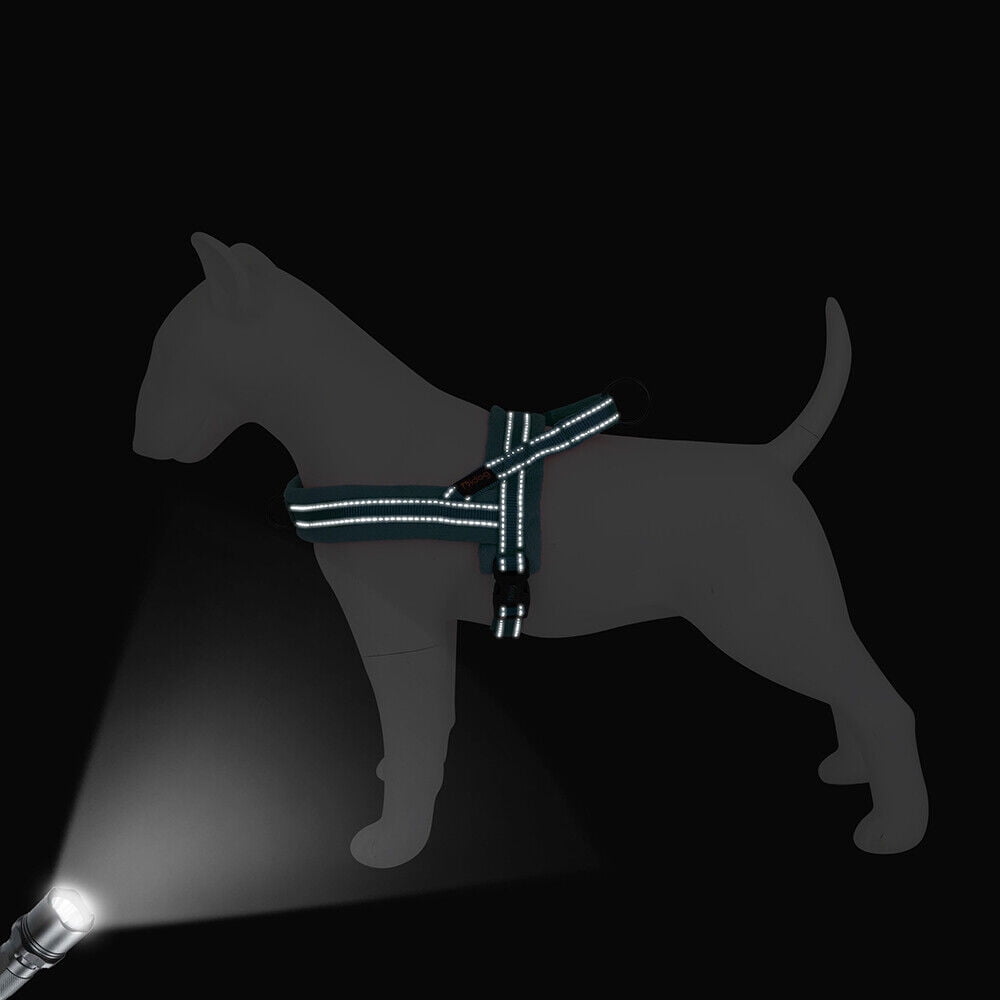Beirui No Pull Nylon Dog Harness Reflective Soft Comfortable Walking Strap Vest for Small Medium Large Dogs Adjustable