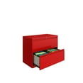 thumbnail image 4 of Hirsh 36 Inch Wide 2 Drawer Metal Lateral File Cabinet for Home and Office, Holds Letter, Legal and A4 Hanging Folders, Red, 4 of 5